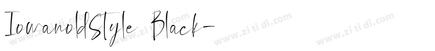IowanoldStyle Black字体转换